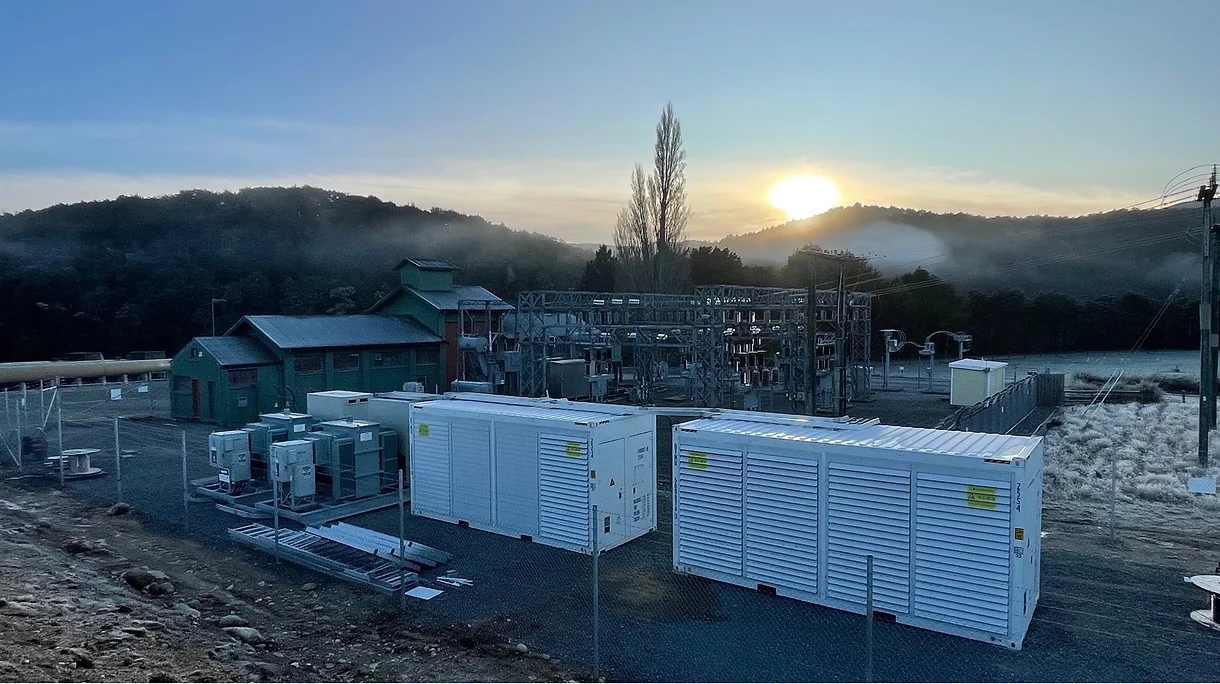 Gridshare’s air-cooled mining operation at Lake Monowai Hydro Scheme, New Zealand.