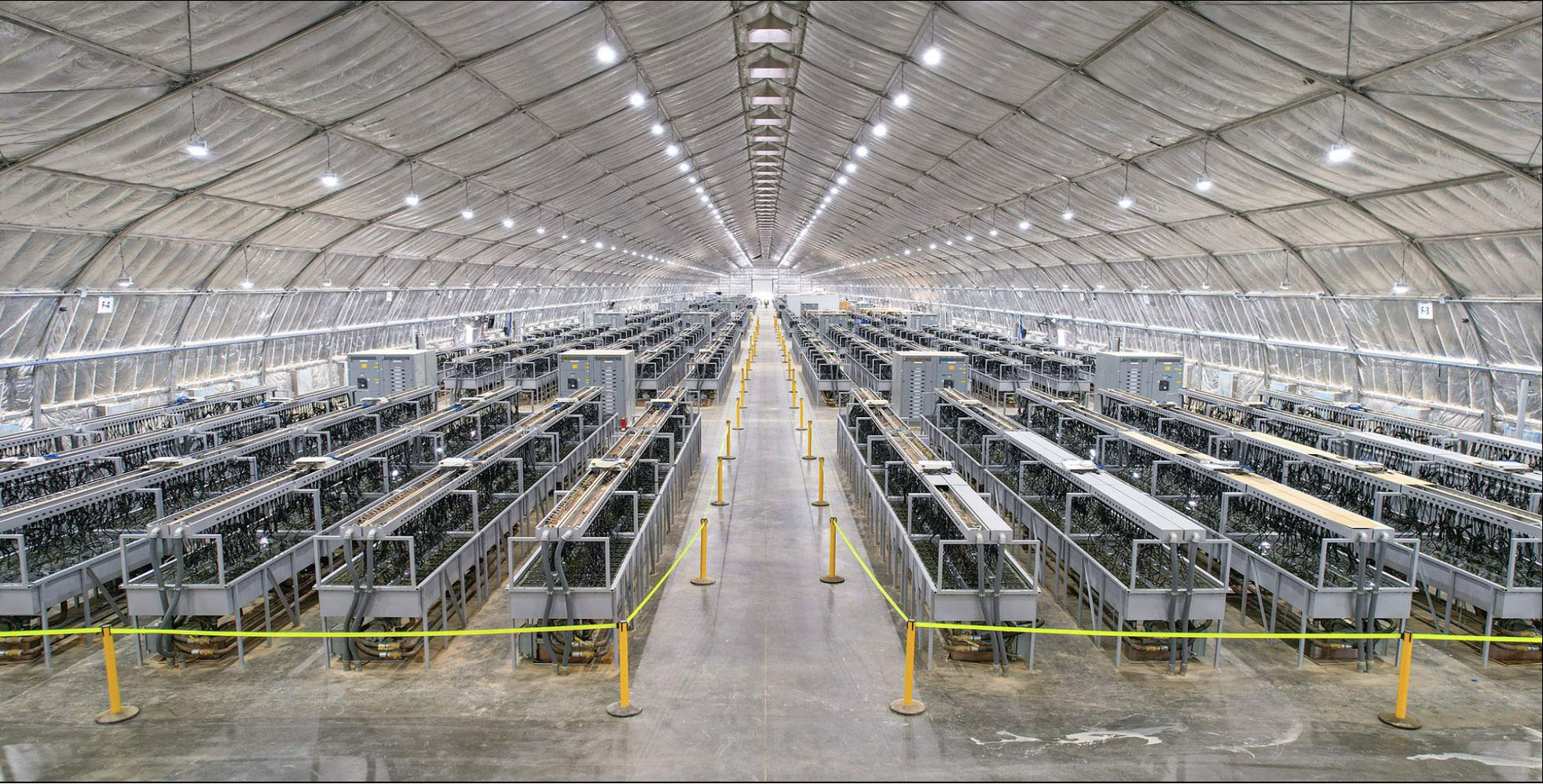 Immersion-cooled Bitcoin mining facility in Rockdale, Texas